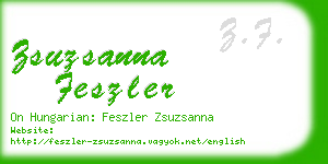 zsuzsanna feszler business card